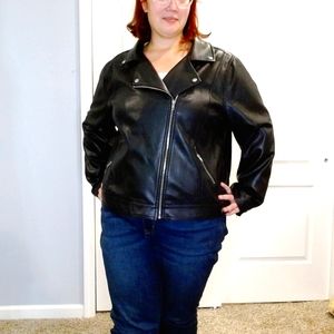 Plus Size Leather Jacket 3x (vegan)